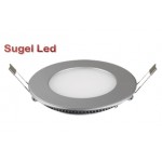 Downlight panel LED Redondo 90mm Gris Plata 3W